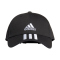 adidas Baseball 3-Streifen Twill Cap black/white/white