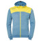 Kempa Emotion 2.0 Hood Trainingsanzug mit Kapuze dove blau/limonengelb 128