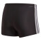 adidas Fit 3-Streifen Boxer Badehose schwarz/weiß 0 (XXS)
