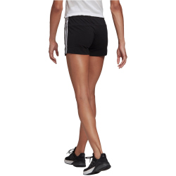 adidas Essentials Slim 3-Streifen Shorts Damen black/white XXS