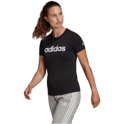 adidas Essentials Slim Logo T-Shirt Damen black/white XXS