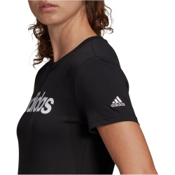 adidas Essentials Slim Logo T-Shirt Damen black/white XXS