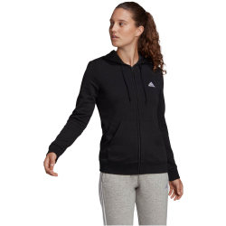 adidas Essentials Full-Zip Kapuzenjacke Damen black/white XS