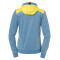 Kempa Emotion 2.0 Trainingsanzug mit Kapuze Damen dove blau/limonengelb XS