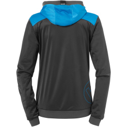Kempa Emotion 2.0 Trainingsanzug mit Kapuze Damen anthrazit/kempablau XS