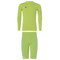 uhlsport Set Funktionsshirt+Funktionshose flash gr&uuml;n...