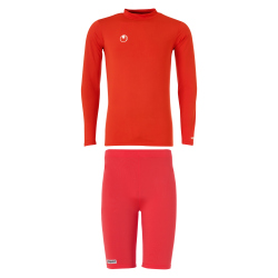 uhlsport Set Funktionsshirt+Funktionshose rot M