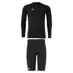 uhlsport Set Funktionsshirt+Funktionshose schwarz 152
