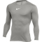 NIKE Park Dri-FIT First Layer langarm Funktionsshirt Kinder pewter grey/white XS (122-128 cm)