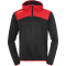 Kempa Emotion 2.0 1/4-Zip Trainingsanzug schwarz/rot/gelb 116