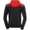 Kempa Emotion 2.0 1/4-Zip Trainingsanzug schwarz/rot/gelb 116