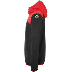 Kempa Emotion 2.0 1/4-Zip Trainingsanzug schwarz/rot/gelb M
