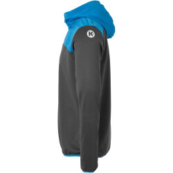 Kempa Emotion 2.0 1/4-Zip Trainingsanzug anthrazit/kempablau 116
