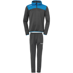 Kempa Emotion 2.0 1/4-Zip Trainingsanzug anthrazit/kempablau 3XL