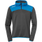 Kempa Emotion 2.0 1/4-Zip Trainingsanzug anthrazit/kempablau 3XL