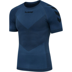 hummel First Seamless kurzarm Funktionsshirt dark denim...