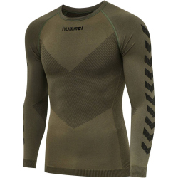 hummel First Seamless langarm Funktionsshirt Herren grape...