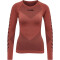 hummel First Seamless langarm Funktionsshirt Damen marsala M/L