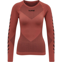 hummel First Seamless langarm Funktionsshirt Damen marsala XL/XXL
