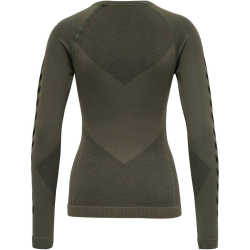 hummel First Seamless langarm Funktionsshirt Damen grape...
