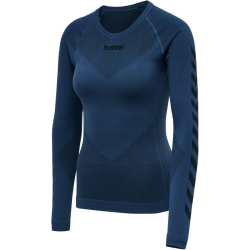 hummel First Seamless langarm Funktionsshirt Damen dark...