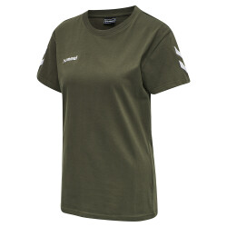 hummel GO Baumwoll T-Shirt Damen kurzarm grape leaf XS