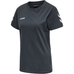 hummel GO Baumwoll T-Shirt Damen kurzarm india ink XS