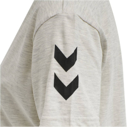 hummel GO Baumwoll T-Shirt Damen kurzarm egret melange XS