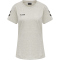 hummel GO Baumwoll T-Shirt Damen kurzarm egret melange XS