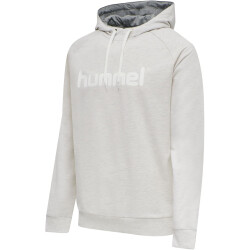 hummel GO Baumwoll Logo Hoodie Herren egret melange S