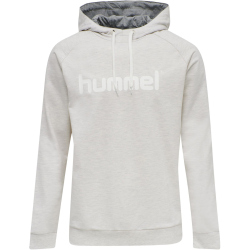 hummel GO Baumwoll Logo Hoodie Herren egret melange S