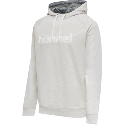 hummel GO Baumwoll Logo Hoodie Herren egret melange XL