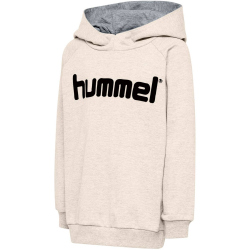 hummel GO Baumwoll Logo Hoodie Kinder egret melange 140