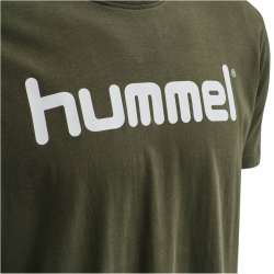 hummel GO Baumwoll Logo T-Shirt Herren grape leaf S