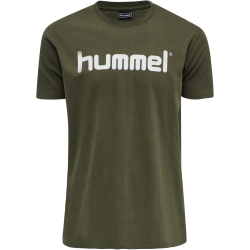 hummel GO Baumwoll Logo T-Shirt Herren grape leaf M