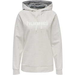 hummel GO Baumwoll Logo Hoodie Damen egret melange XXL