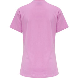 hummel GO Baumwoll Logo T-Shirt Damen kurzarm orchid XS