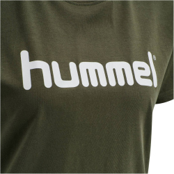 hummel GO Baumwoll Logo T-Shirt Damen kurzarm grape leaf XS