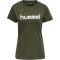 hummel GO Baumwoll Logo T-Shirt Damen kurzarm grape leaf XS