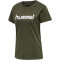 hummel GO Baumwoll Logo T-Shirt Damen kurzarm grape leaf S