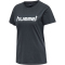 hummel GO Baumwoll Logo T-Shirt Damen kurzarm india ink M