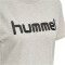 hummel GO Baumwoll Logo T-Shirt Damen kurzarm egret melange XS