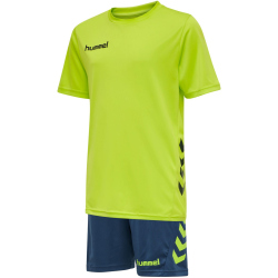 hummel Promo Duo Trikotset Kinder lime punch/dark denim 176