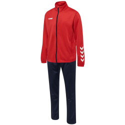 hummel Promo Poly Trainingsanzug Herren true red/marine S