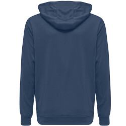 hummel Promo Poly Hoodie Herren dark denim/lime punch XL