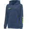 hummel Promo Poly Hoodie Herren dark denim/lime punch XL