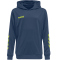 hummel Promo Poly Hoodie Herren dark denim/lime punch XXL