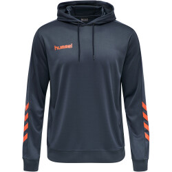 hummel Promo Poly Hoodie Herren ombre blue/nasturtium M