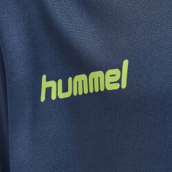 hummel Promo Poly Hoodie Kinder dark denim/lime punch 128