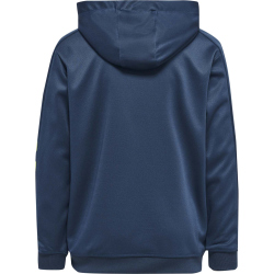 hummel Promo Poly Hoodie Kinder dark denim/lime punch 164